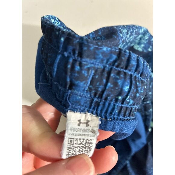 Under Amour running shorts  Womens Splatter Print  Blue Teal Lightweight m - Picture 5 of 9